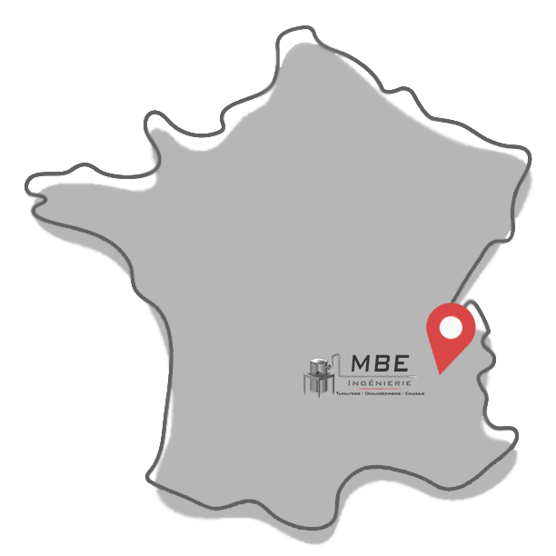 Localisation de MBE sur une carte de la france